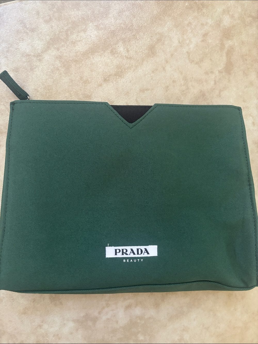 Prada Men's Toiletry Pouch in Deep Green